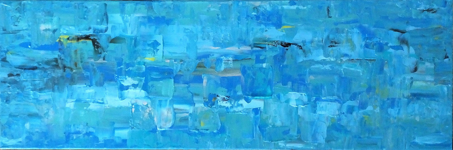 Painting: Blue Revolution, by Lynda Pogue
