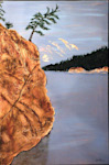 Photo of painting in acrylic, The Healing Power of Nature, by Lynda Pogue.